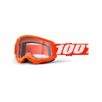 100% OCHELARI 100% STRATA 2 GOGGLE ORANGE CLEAR LENS
